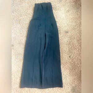 Abercrombie Black Strapless Premium Jumpsuit